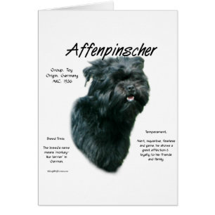 Cartão Design de História do Affenpinscher