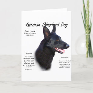 Cartão Design de Histórico de Cachorro german shepherd (p