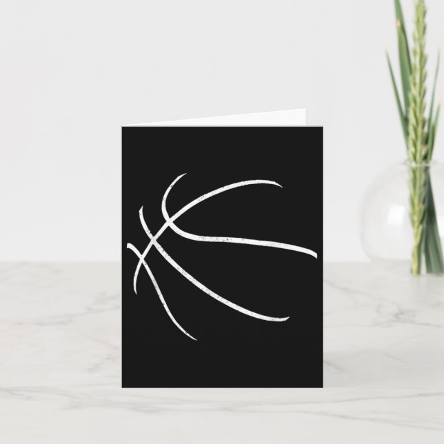 Cartão Design de jogador de basquete Silhouette (Frente)
