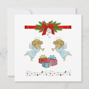 Cartão Design de Natal com anjos