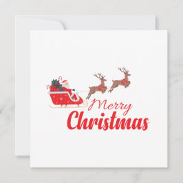 Cartão Design de Natal e renas