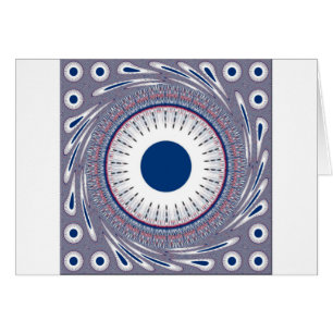 Cartão Design de Olhos Energéticos Chic: Um Padrão Mesmer