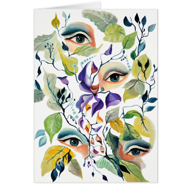 Cartão Design de Olhos Surreais Avant-Garde Utopia (Frente)