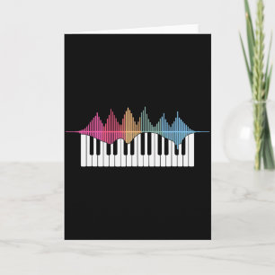 Cartão Design de Piano Engraçado para Homens Mulheres Cri