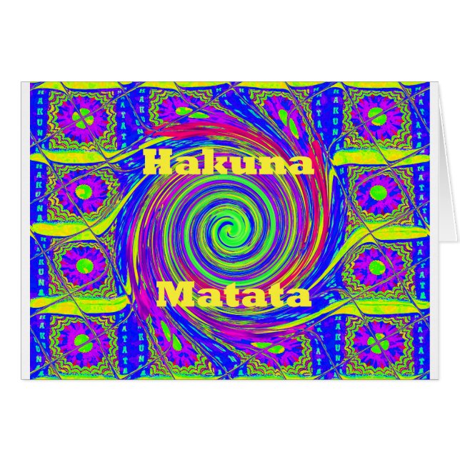 Cartão Design de presente de Hakuna Matata.png (Frente Horizontal)