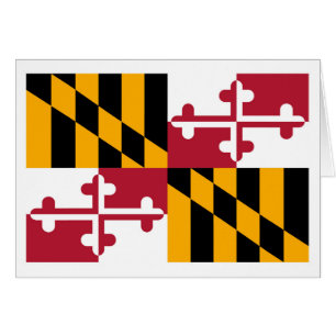Cartão Design de Sinalizador do Estado de Maryland
