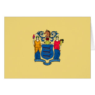 Cartão Design de Sinalizador do Estado de Nova Jersey