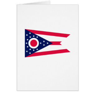 Cartão Design de Sinalizador do Estado de Ohio
