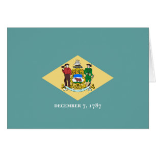 Cartão Design de Sinalizador do Estado Delaware
