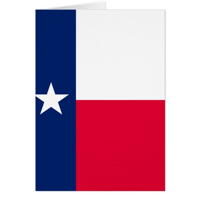 Cartão Design de Sinalizador do Estado do Texas (Frente)