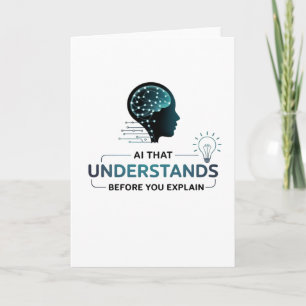 Cartão Design de tecnologia inteligente de inteligência a