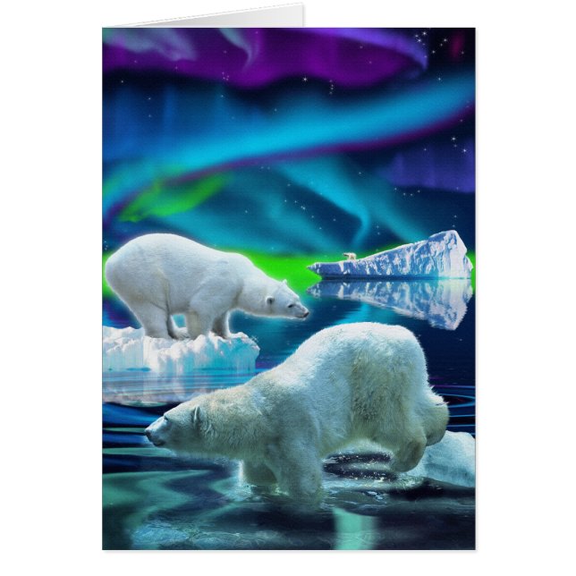 Cartão Design de Ursos para Animais e Animais Selvagens (Frente)