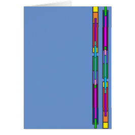 Cartão Design de vidro colorido