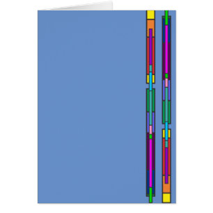 Cartão Design de vidro colorido