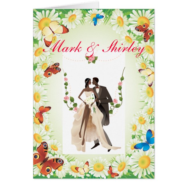 Cartão Design do casamento (Frente)