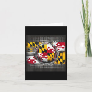 Cartão Design do jogador de baseball em Maryland com sina