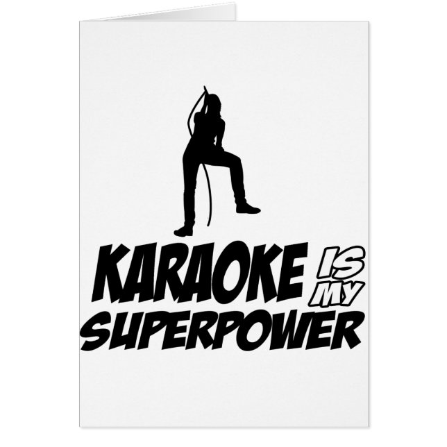 Cartão Design do karaoke (Frente)