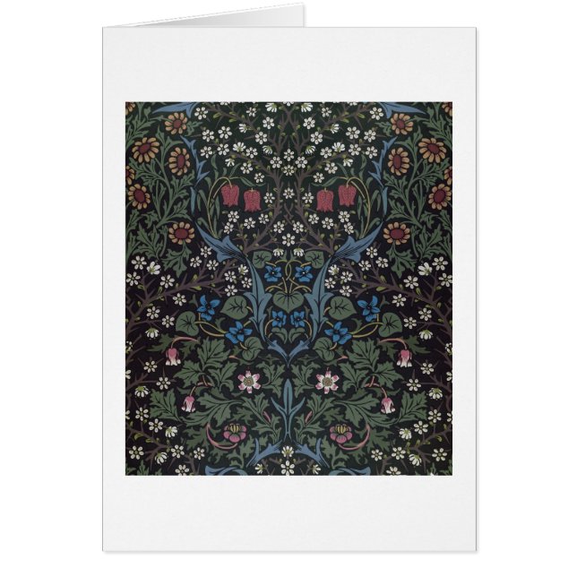 Cartão Design do papel de parede da "ameixoeira-brava", (Frente)