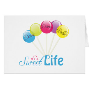 Cartão design do pirulito