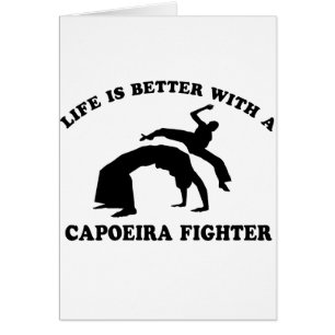 Cartão Design do vetor de Capoeira