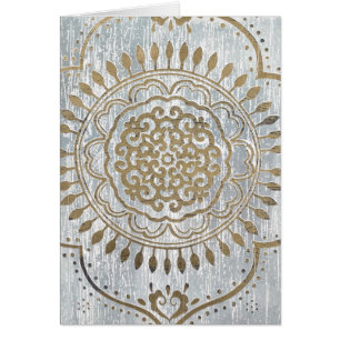 Cartão Design Dourado de Mandala