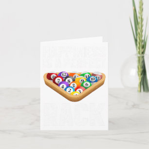 Cartão Design Engraçada Para Homens Mulheres Bilhar Sobre