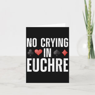 Cartão Design Engraçado de Euchre para Homens Mulheres Jo