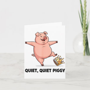 Cartão Design engraçado e silencioso anti-Trump meme polí