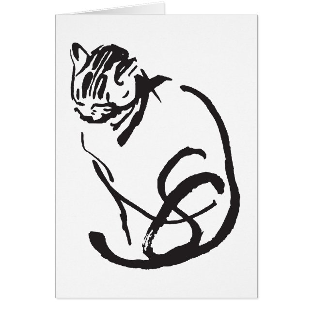 Cartão Design felino (Frente)