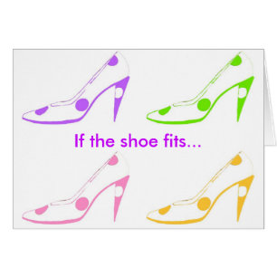 Cartão Design feminino dos calçados das bolinhas Pastel