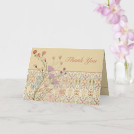 Cartão Design Floral Com Detalhes De Padrão