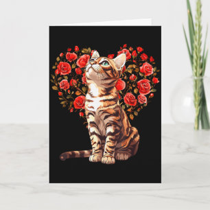 Cartão Design Floral de Coração do Dia dos Namorados para
