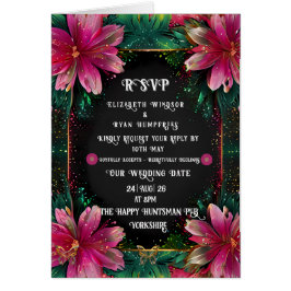 Cartão Design floral elegante com cores vibrantes