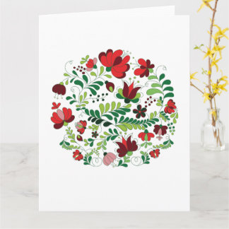 Cartão Design Floral Personalizado Nome