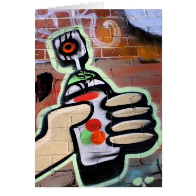 Cartão design funky dos grafites (Frente)