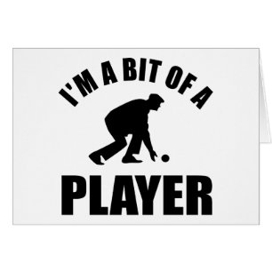 Cartão Design legal da boliche do gramado