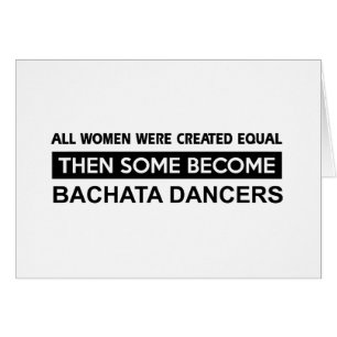 Cartão Design legal da dança de Bachata
