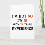 Cartão design legal do aniversário do 90<br><div class="desc">O design das pessoas de 90 anos fará um presente legal</div>