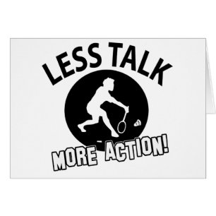 Cartão Design legal do BADMINTON