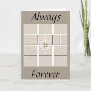 Cartão Design minúsculo neutro de bege geométrico