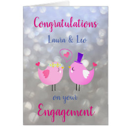 Cartão design noivado