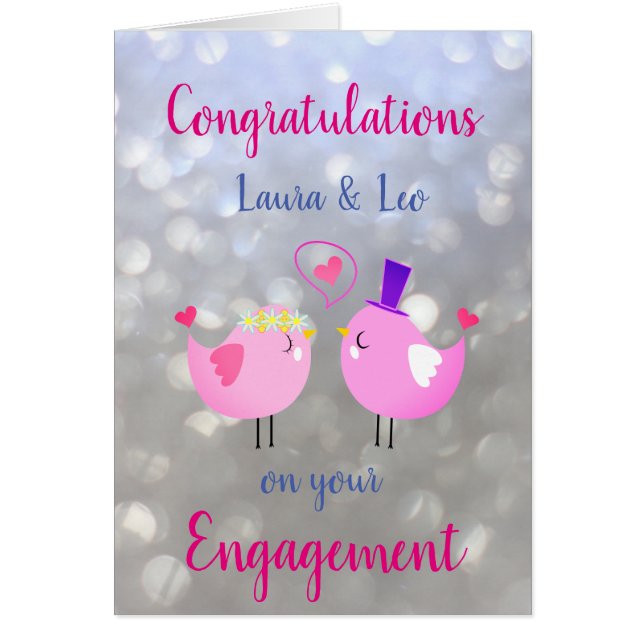 Cartão design noivado (Frente)