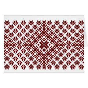 Cartão Design nórdico tradicional