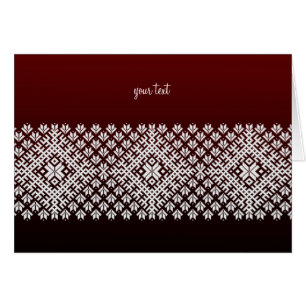 Cartão Design nórdico tradicional intemporal