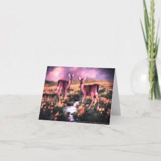 Cartão Design Notecard dos cervos
