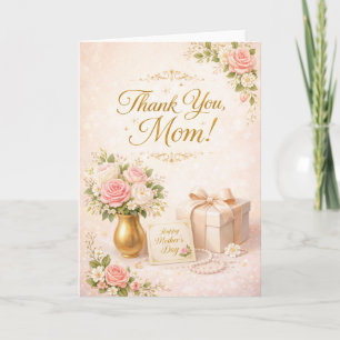 Cartão Design Obrigado Mamãe – Presente de Agradecimento