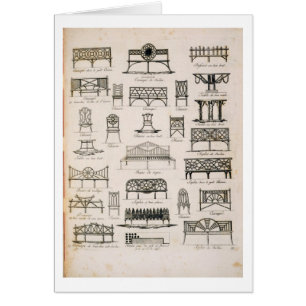 Cartão Design para assentos de jardim, 'de um compêndio