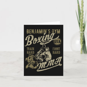 Cartão Design para o Nam de Boxing de Gym de Benjamin