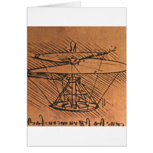 Cartão Design para um helicóptero