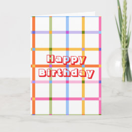 Cartão Design retrô, Feliz Aniversário 
